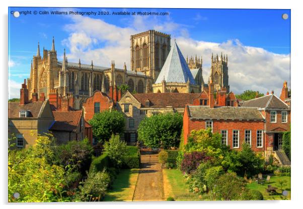 York Minster from The Roman Walls 2 Acrylic by Colin Williams Photography