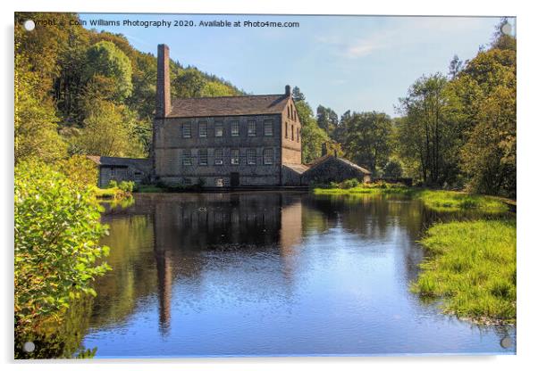 Gibson Mill Hebden Bridge Acrylic by Colin Williams Photography