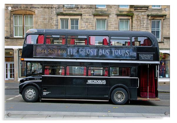  The Edinburgh Ghost Bus Acrylic by Colin Williams Photography