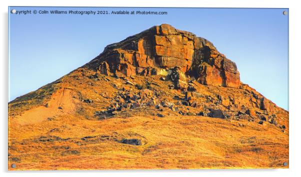 Roseberry Topping North Yorkshire 5 Acrylic by Colin Williams Photography