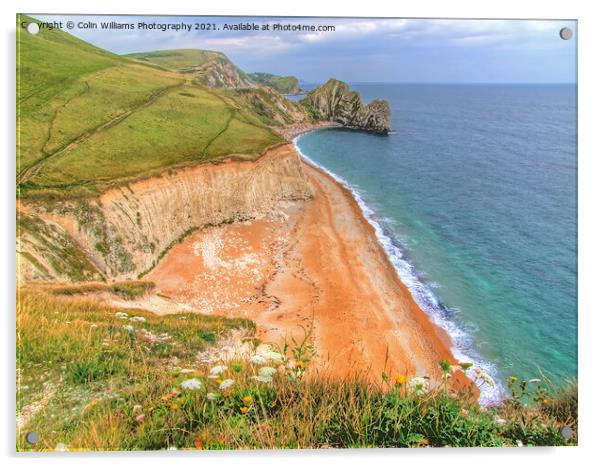 Durdle Door Dorset. Acrylic by Colin Williams Photography