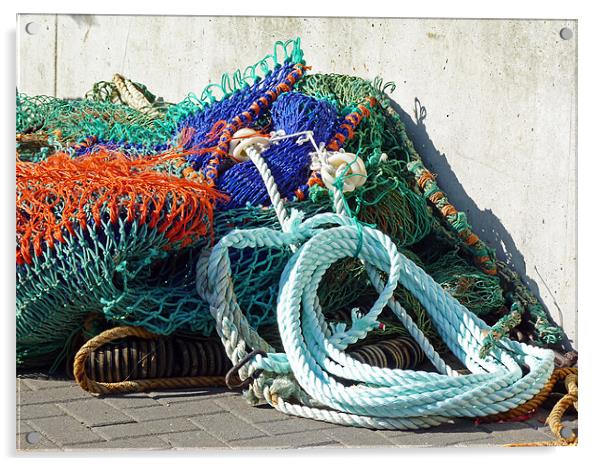 Fishing nets Acrylic by Tony Murtagh