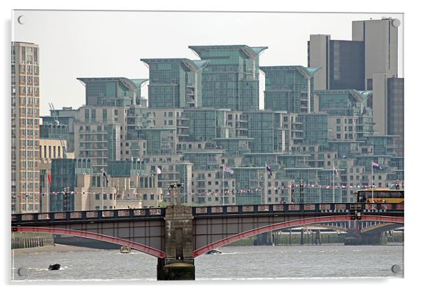 View from Westminster Bridge Acrylic by Tony Murtagh