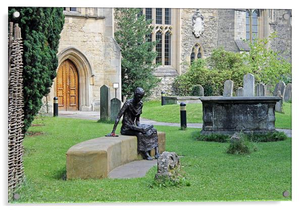 St Edmund of Abingdon Acrylic by Tony Murtagh