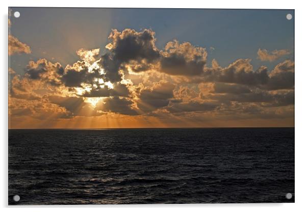 Mediterranean Sunrise Acrylic by Tony Murtagh