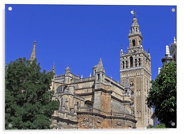Seville Cathedral Acrylic by Tony Murtagh