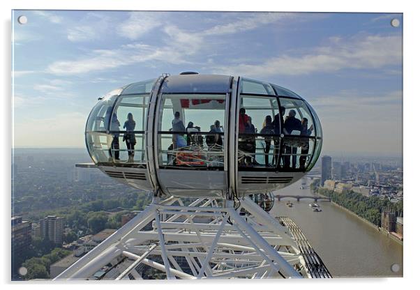  London Eye Pod Acrylic by Tony Murtagh