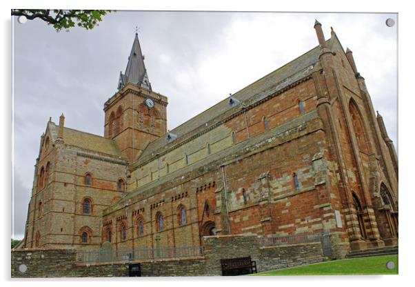 Kirkwall Cathedral Acrylic by Tony Murtagh