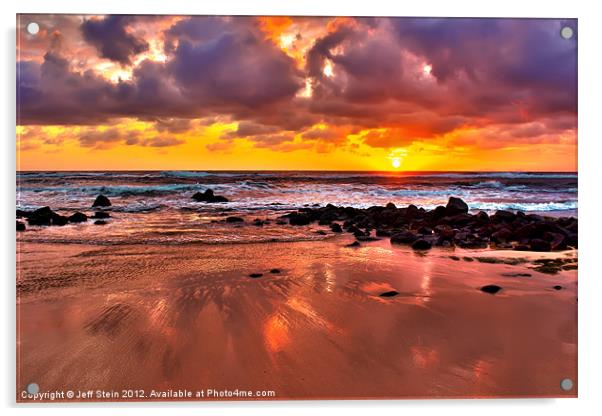 Spectacular Kauai Sunrise Acrylic by Jeff Stein