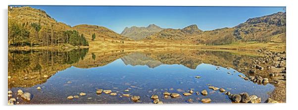  A Lakeland Panorama Acrylic by Jamie Green