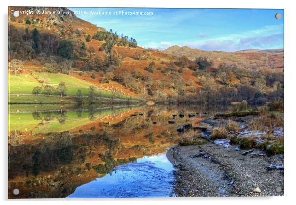 Autumn at Rydal Acrylic by Jamie Green