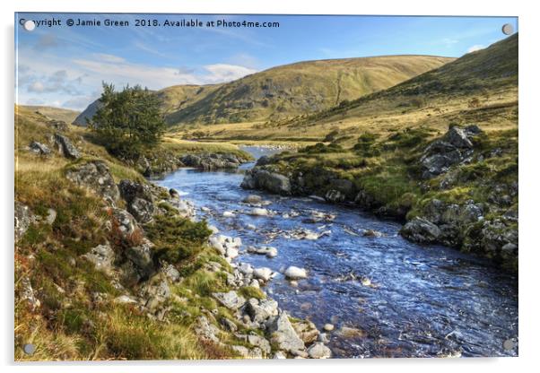 River Findhorn in Strathdearn Acrylic by Jamie Green