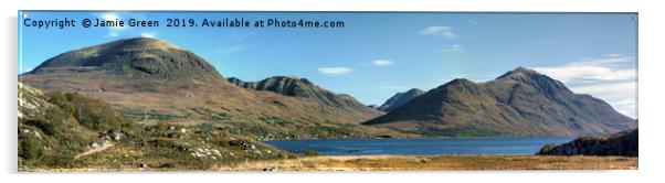 A Torridon Panorama Acrylic by Jamie Green