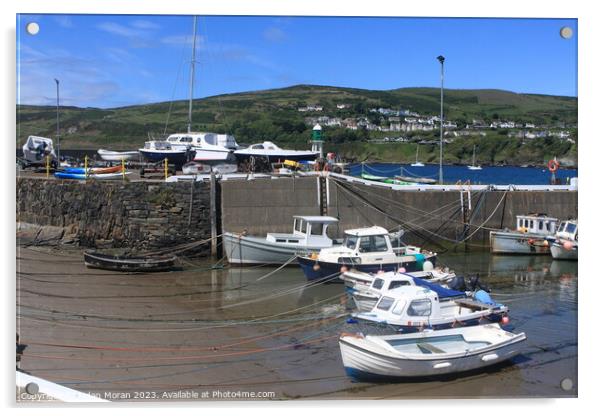 Port Erin Harbour on the Isle of Man  Acrylic by Aidan Moran