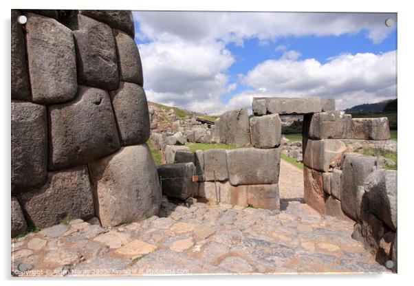 Sacsayhuaman Archaeological Site, Peru  Acrylic by Aidan Moran