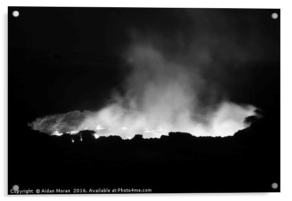 Erta Ale Volcano, Ethiopia  Acrylic by Aidan Moran