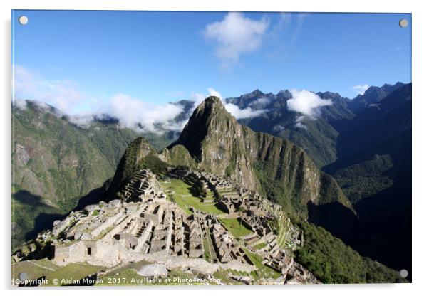 Machu Picchu, Peru  Acrylic by Aidan Moran