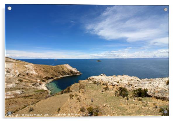 Isla del Sol, Bolivia  Acrylic by Aidan Moran