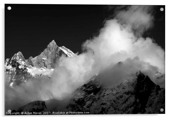 Himalayan Mountain Peak  Acrylic by Aidan Moran