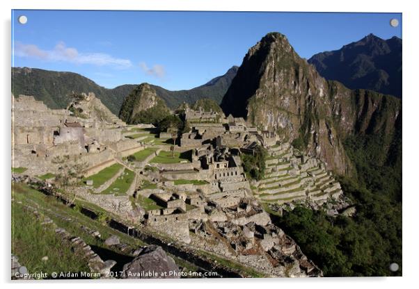Machu Picchu Citadel, Peru  Acrylic by Aidan Moran