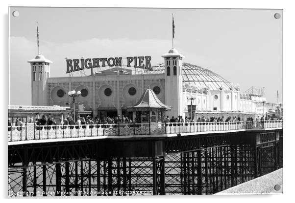 Brighton Pier, England  Acrylic by Aidan Moran