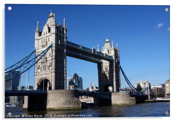 Tower Bridge, London, England   Acrylic by Aidan Moran