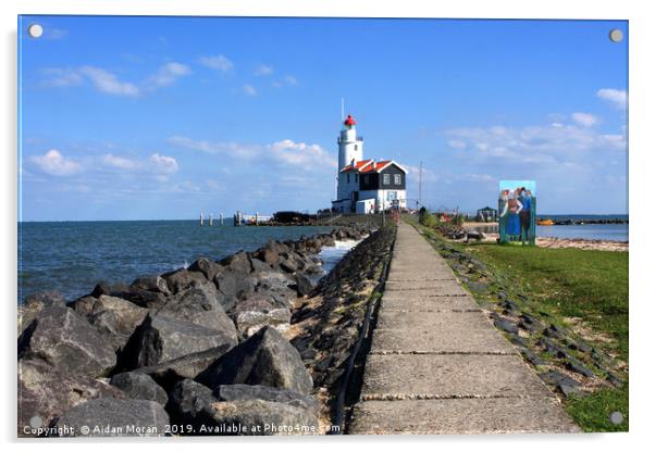 Marken Lighthouse, Holland   Acrylic by Aidan Moran