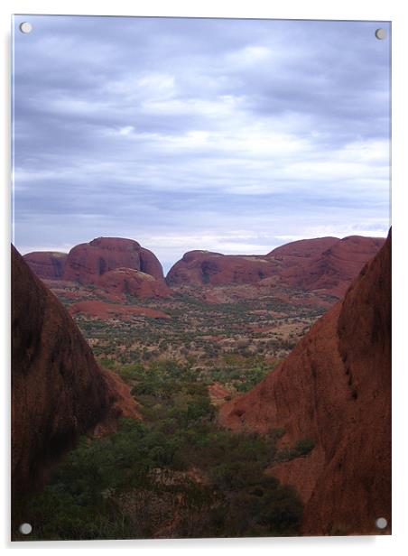 Mount Olga (Kata Tjuta) Australia Acrylic by Lucy Driver