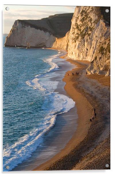 Durdle Door Beach, Dorset Acrylic by Colin Tracy