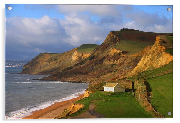 Eype Beach, Dorset Acrylic by Colin Tracy