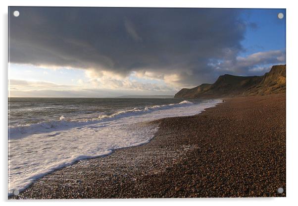 Eype Beach Dorset, UK Acrylic by Colin Tracy