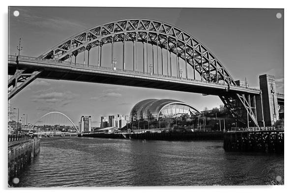 Tyne Bridges Acrylic by David McCulloch