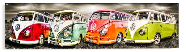 VW campervan panorama Acrylic by Ian Hufton