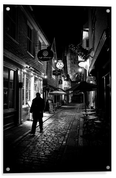 Canterbury at Night Acrylic by Ian Hufton