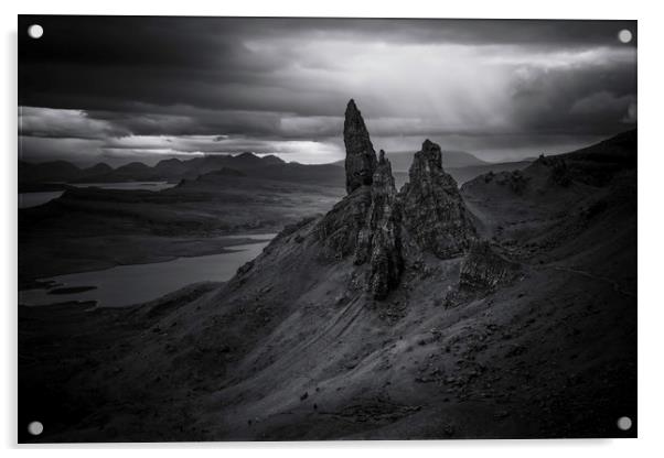 The Old Man of Storr Acrylic by Ian Hufton