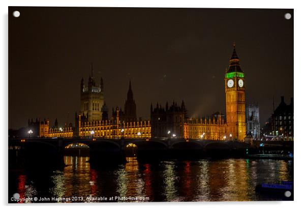 London's Iconic Landmark Acrylic by John Hastings