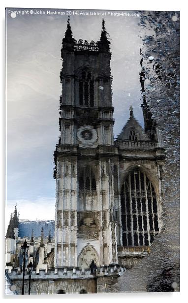 Westminster Abbey Acrylic by John Hastings