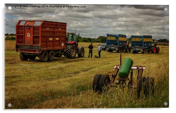  Farming Acrylic by John Hastings