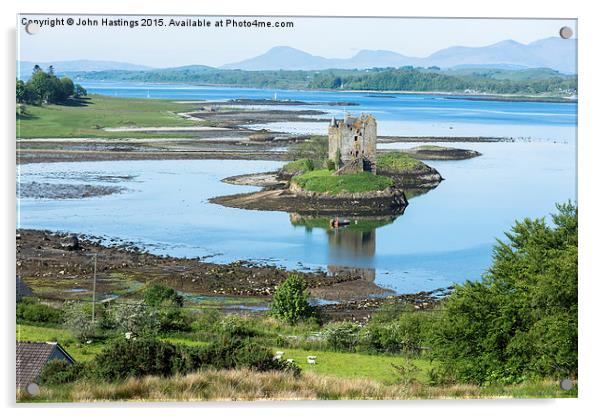  Scottish Castle Acrylic by John Hastings