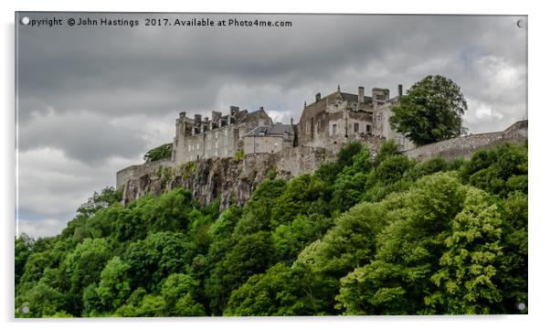 Stirling Castle: A Historic Scottish Fortress Acrylic by John Hastings
