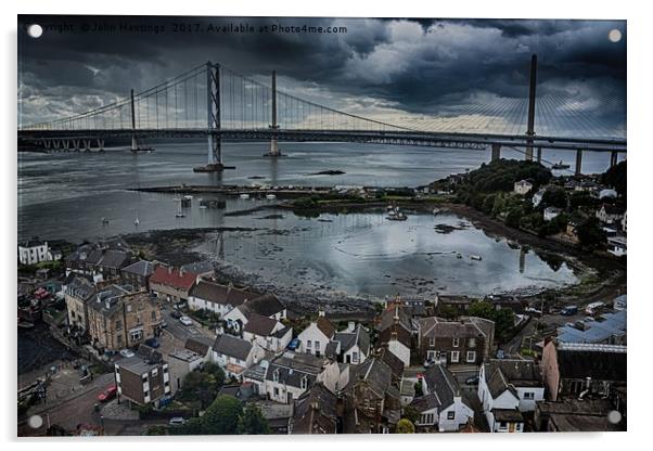 Iconic Bridges of Forth Acrylic by John Hastings