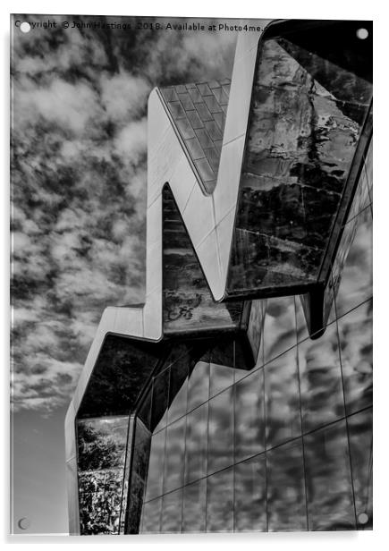The Breathtaking Structure of Riverside Museum Acrylic by John Hastings