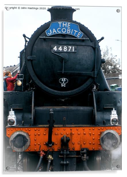 Iconic Scottish Steam Engine Acrylic by John Hastings