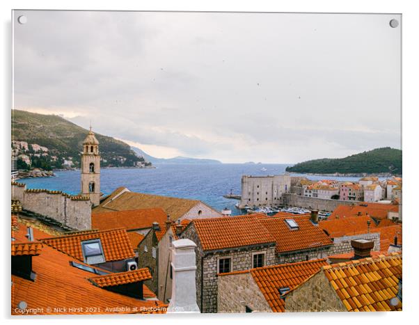 Dubrovnik Bay Acrylic by Nick Hirst