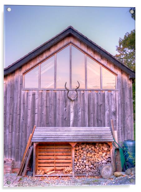 Wood Shed Acrylic by Nick Hirst