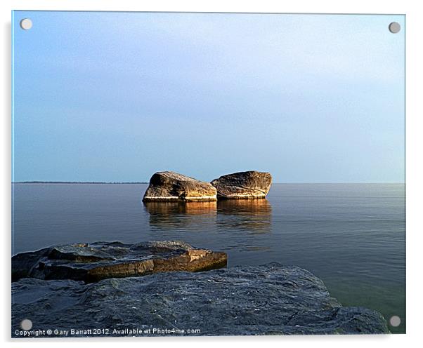 Floating Rocks Acrylic by Gary Barratt