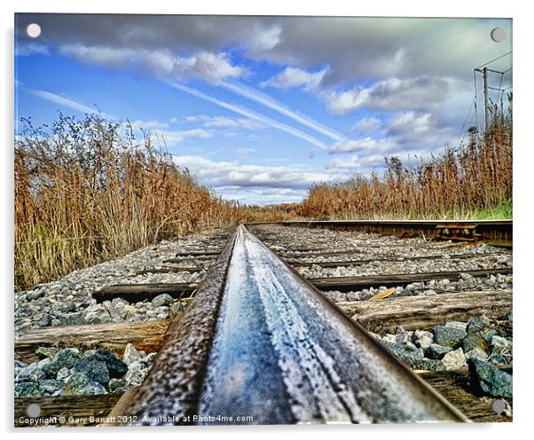 The Steel Rail Blues. Acrylic by Gary Barratt