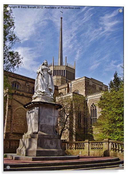Victoria Memorial At Blackburn Cathedral Acrylic by Gary Barratt