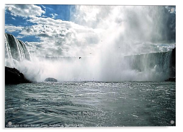 Maidens Of Niagara Acrylic by Gary Barratt