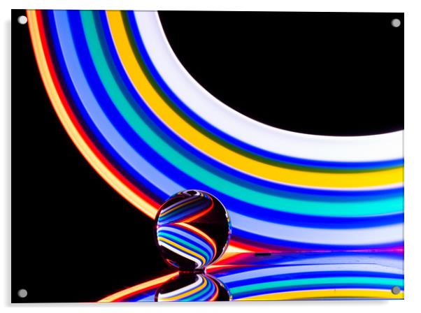 Crystal Rainbow Ball Acrylic by Adam Payne